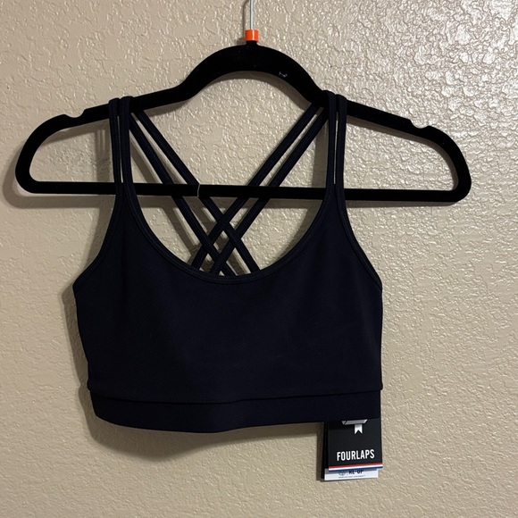 Four Laps Vitality Sports Bra Black Sz S - Picture 1 of 6